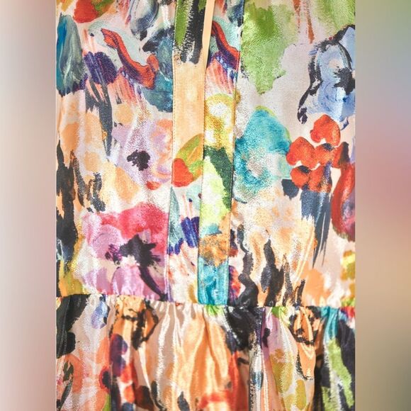 Stine Goya Jasmine Dress in Abstract Floral, Size Medium - Picture 4 of 5